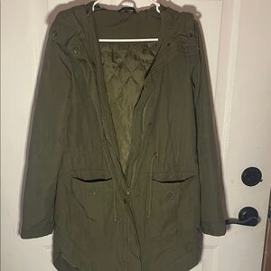 H&M Olive Green Utility Jacket for Women